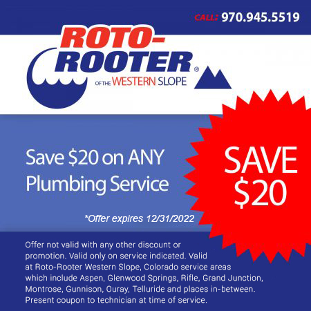 roto-rooter western slope save 20 coupon